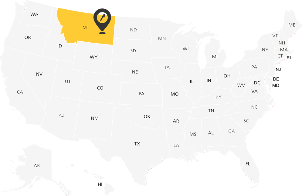 Montana Notary Map
