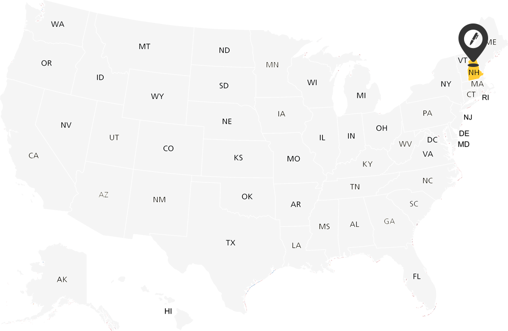 New Hampshire Notary Map